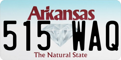 AR license plate 515WAQ