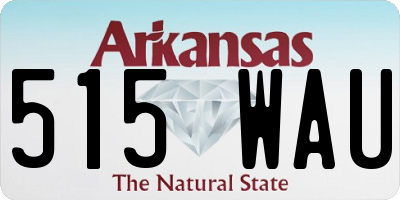 AR license plate 515WAU