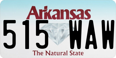 AR license plate 515WAW