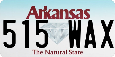 AR license plate 515WAX