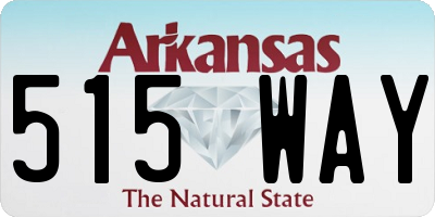 AR license plate 515WAY