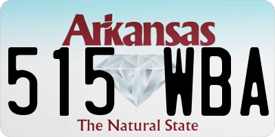 AR license plate 515WBA