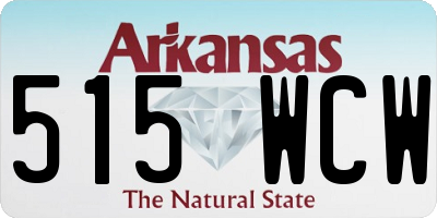 AR license plate 515WCW