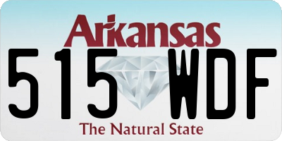 AR license plate 515WDF