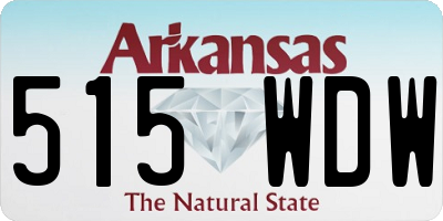 AR license plate 515WDW