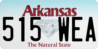 AR license plate 515WEA