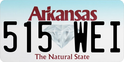 AR license plate 515WEI
