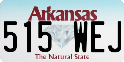 AR license plate 515WEJ