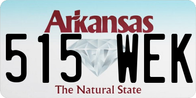 AR license plate 515WEK