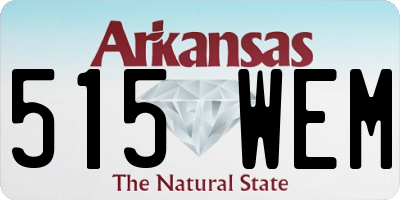 AR license plate 515WEM