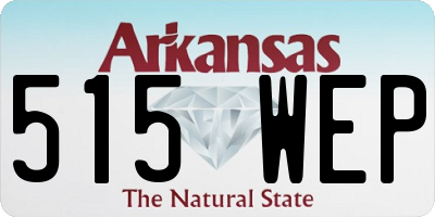 AR license plate 515WEP