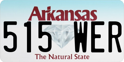 AR license plate 515WER