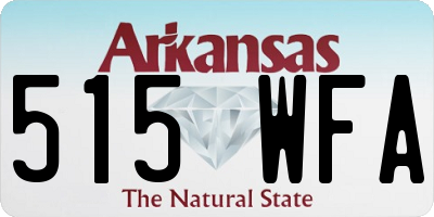 AR license plate 515WFA