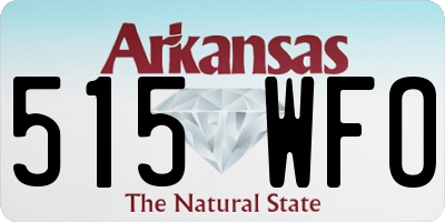 AR license plate 515WFO