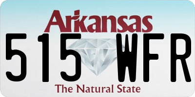 AR license plate 515WFR