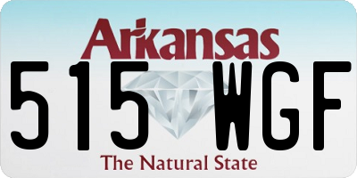 AR license plate 515WGF