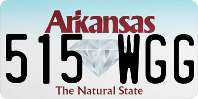 AR license plate 515WGG