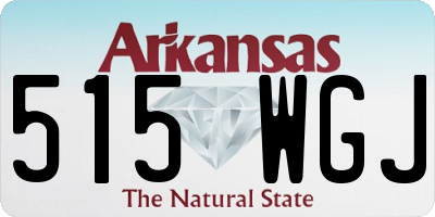 AR license plate 515WGJ