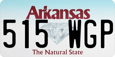 AR license plate 515WGP