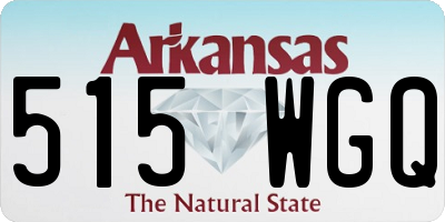 AR license plate 515WGQ