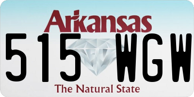 AR license plate 515WGW