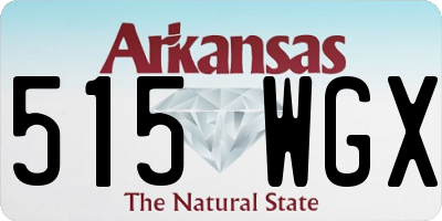 AR license plate 515WGX