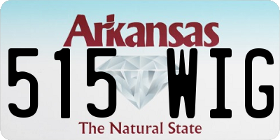 AR license plate 515WIG