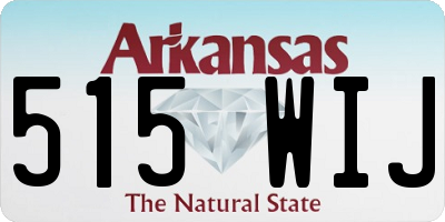 AR license plate 515WIJ