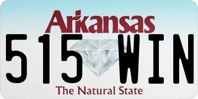 AR license plate 515WIN