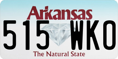 AR license plate 515WKO