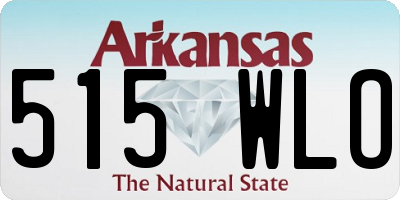 AR license plate 515WLO