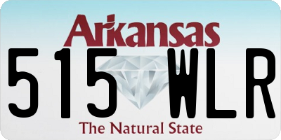 AR license plate 515WLR