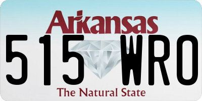 AR license plate 515WRO