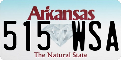 AR license plate 515WSA