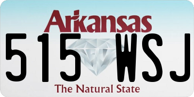 AR license plate 515WSJ