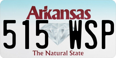 AR license plate 515WSP