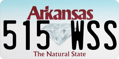 AR license plate 515WSS