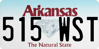 AR license plate 515WST