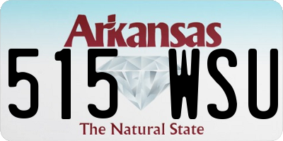 AR license plate 515WSU