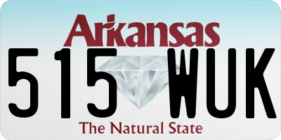 AR license plate 515WUK