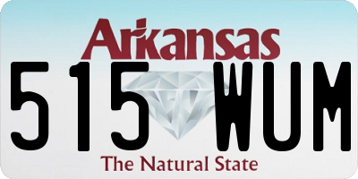 AR license plate 515WUM