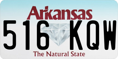 AR license plate 516KQW