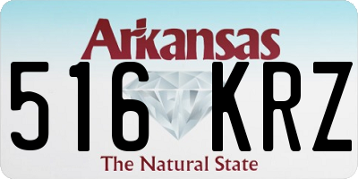AR license plate 516KRZ