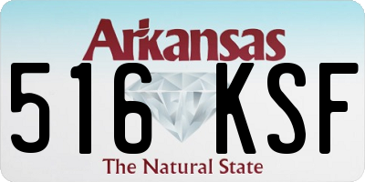 AR license plate 516KSF