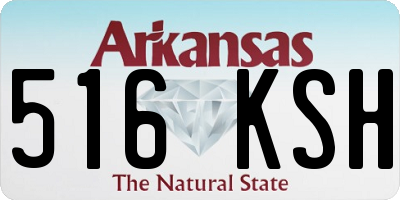 AR license plate 516KSH