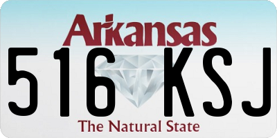 AR license plate 516KSJ