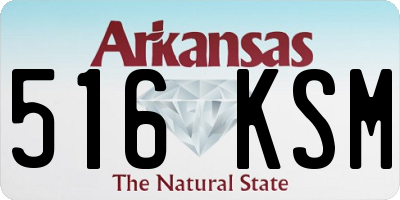 AR license plate 516KSM