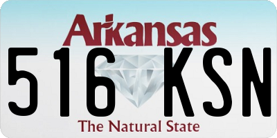 AR license plate 516KSN