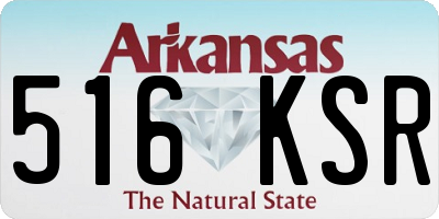AR license plate 516KSR