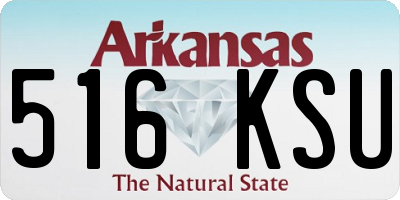 AR license plate 516KSU